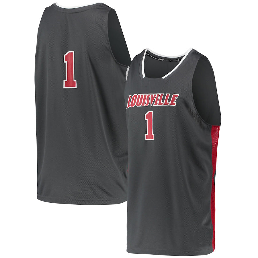 #1 L.Cardinals Reverse Retro Jersey Gray Basketball Jersey Stitched American College Jerseys
