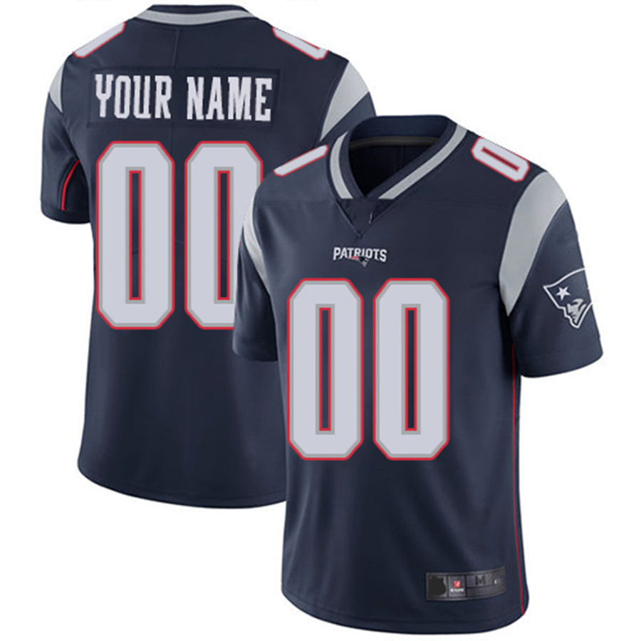 Custom NE.Patriots Navy Vapor Untouchable Player Limited Jersey Stitched American Football Jerseys