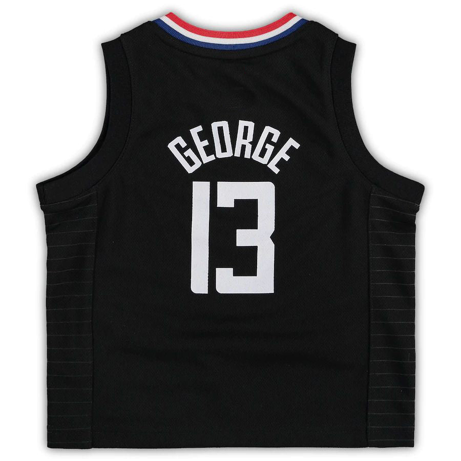 LA.Clippers #13 Paul George Jordan Brand Toddler 2020-21 Jersey Statement Edition Black Stitched American Basketball Jersey