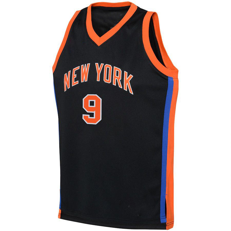 NY.Knicks #9 RJ Barrett 2022-23 Swingman Jersey City Edition Black Stitched American Basketball Jersey