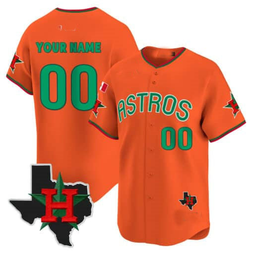 Custom H.Astros Mexico Texas Patch Vapor Premier Limited V3 Stitched Baseball Jerseys