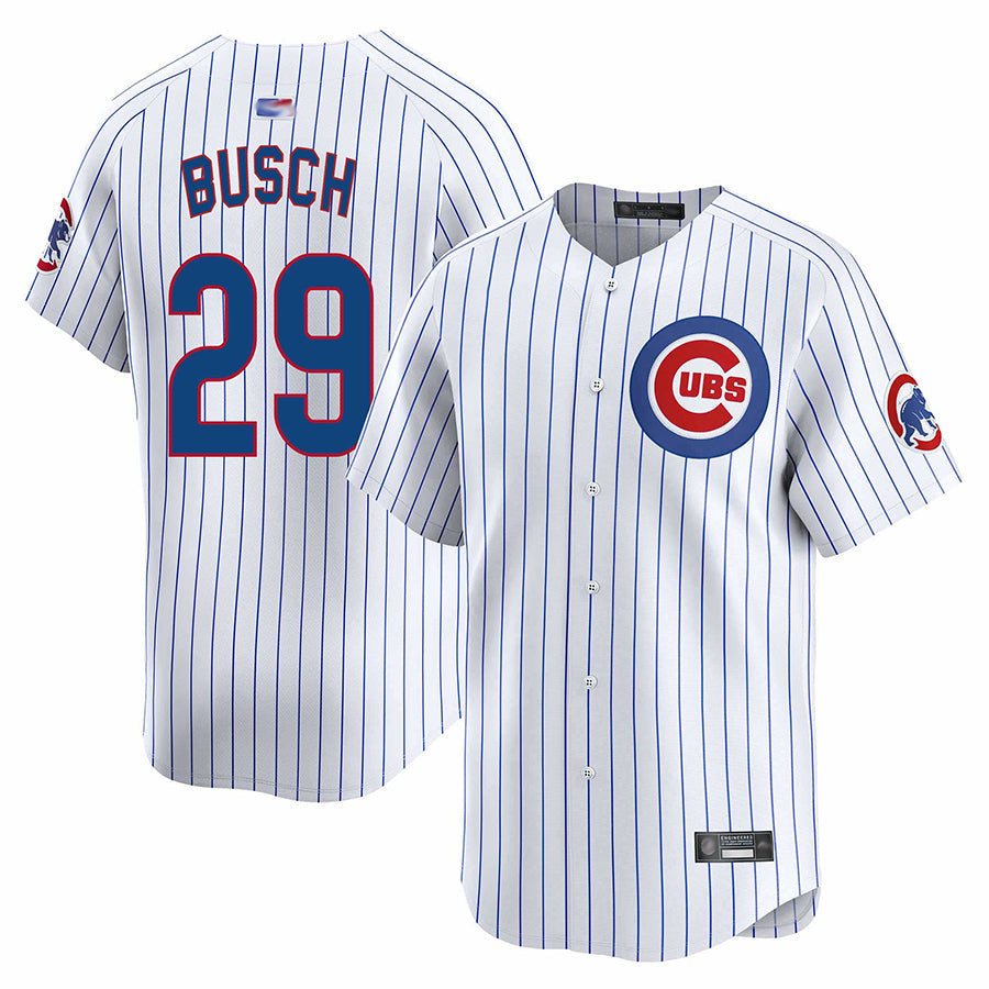 C.Cubs #29 Michael Busch Player Home Vapor Limited Baseball Jerseys