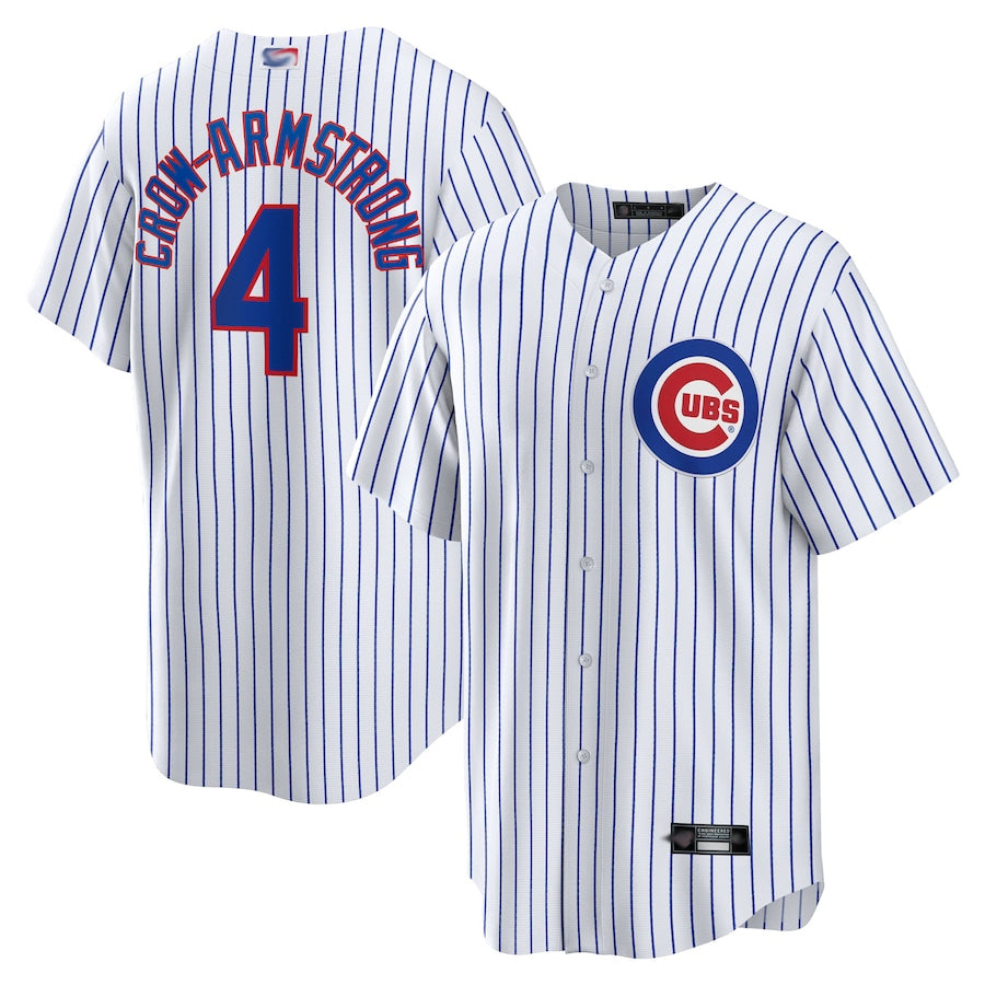 #4 Pete Crow-Armstrong Player C.Cubs Home Replica Baseball Jerseys -White