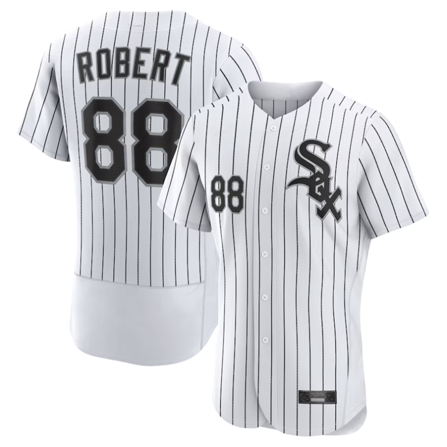 C.White Sox #88 Luis Robert Player White Home Authentic Baseball Jerseys