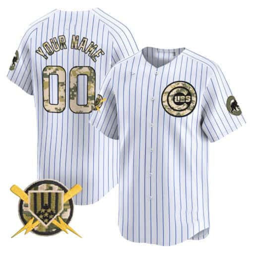 Custom C.Cubs Armed Forces Day Vapor Premier Limited¨C Stitched Baseball Jerseys