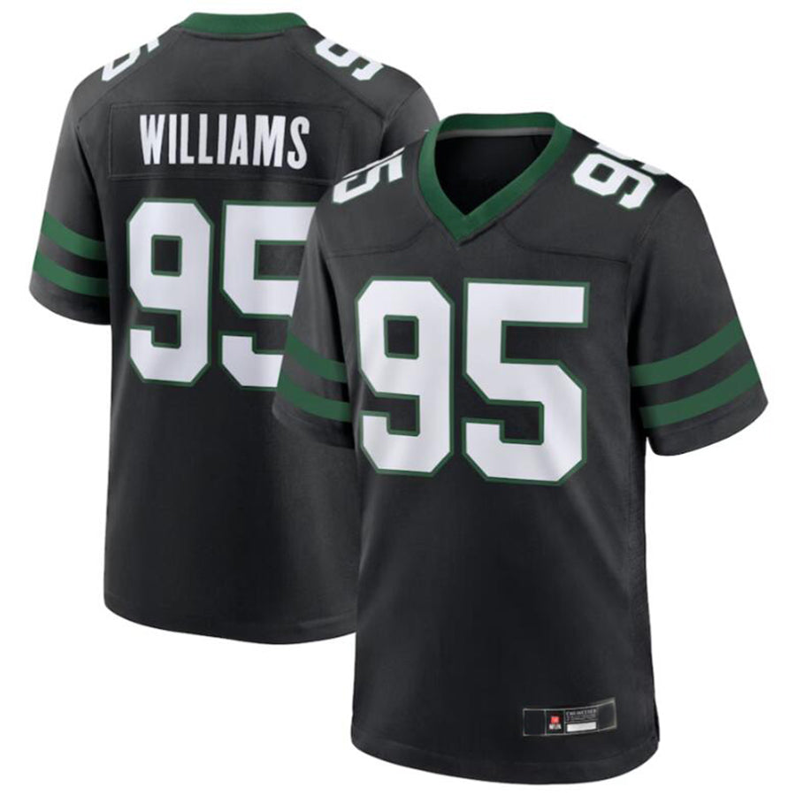 NY.Jets #95 Quinnen Williams Player Legacy Black Game Stitched Football Jersey