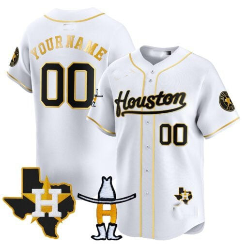 Custom H.Astros Rodeo Patch Vapor Premier Limited Stitched Baseball Jerseys