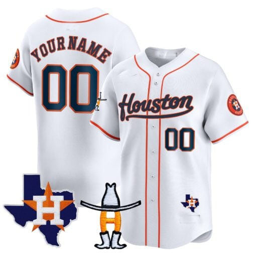 Custom H.Astros Rodeo Patch Vapor Premier Limited Stitched Baseball Jerseys
