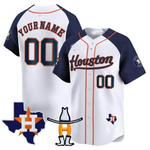 Custom H.Astros Rodeo Patch Vapor Premier Limited Stitched Baseball Jerseys