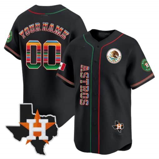 Custom H.Astros Mexico Vapor Premier Limited Baseball Jerseys