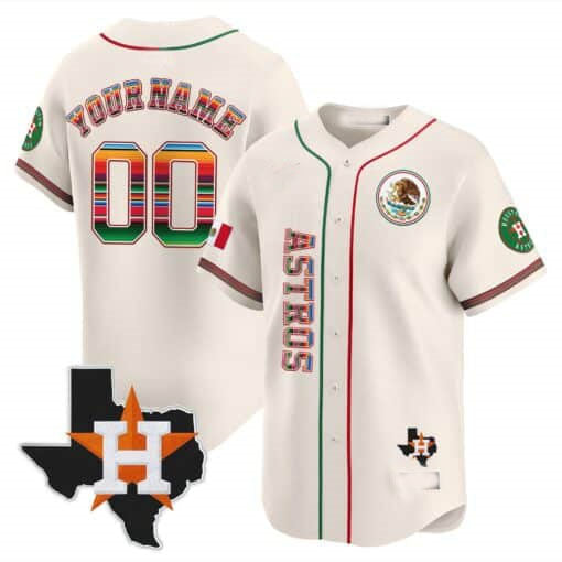 Custom H.Astros Mexico Vapor Premier Limited Baseball Jerseys