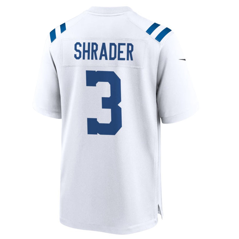IN.Colts #3 Spencer Shrader Player White Home Game Football Jerseys