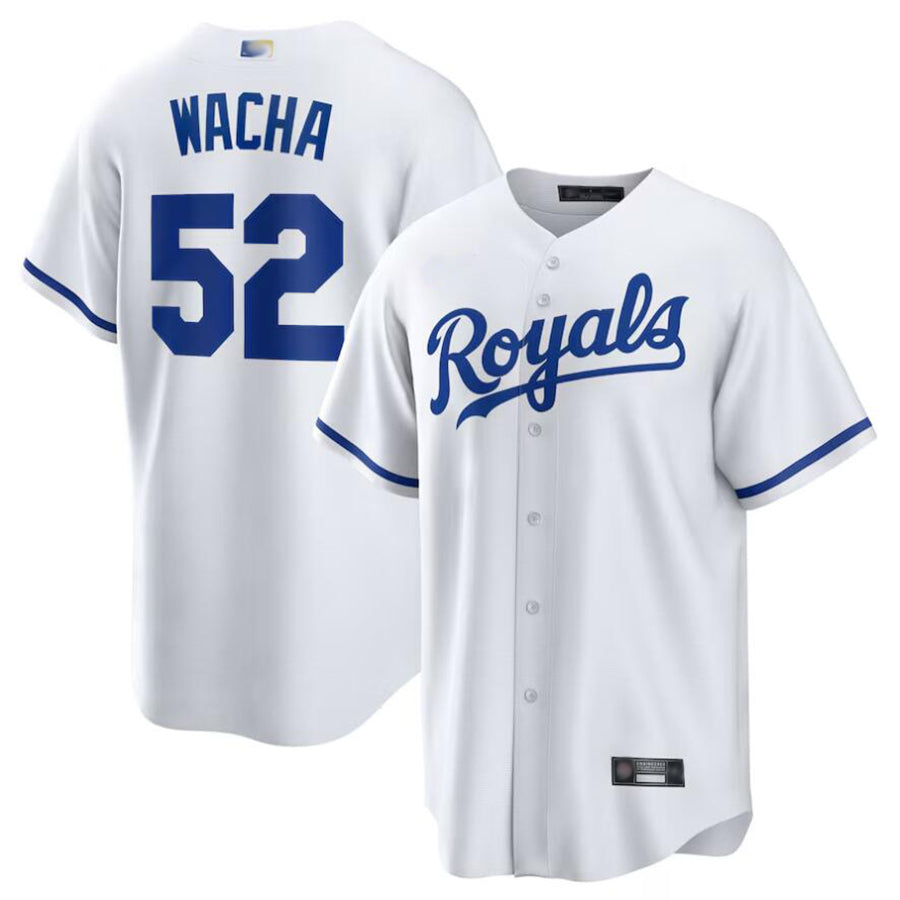 KC.Royals #52 Michael Wacha Player White Home Replica Baseball Jerseys