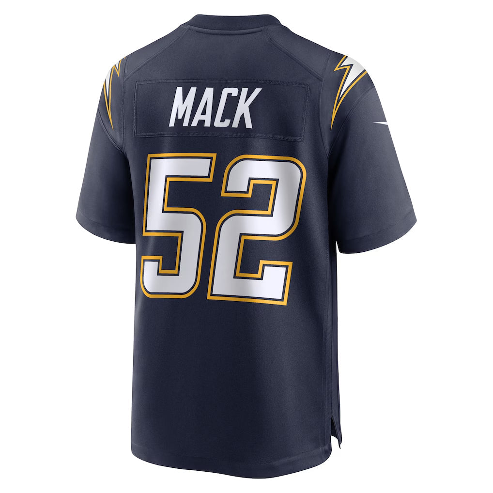 LA.Chargers #52 Khalil Mack Player Navy Alternate Game Football Jerseys