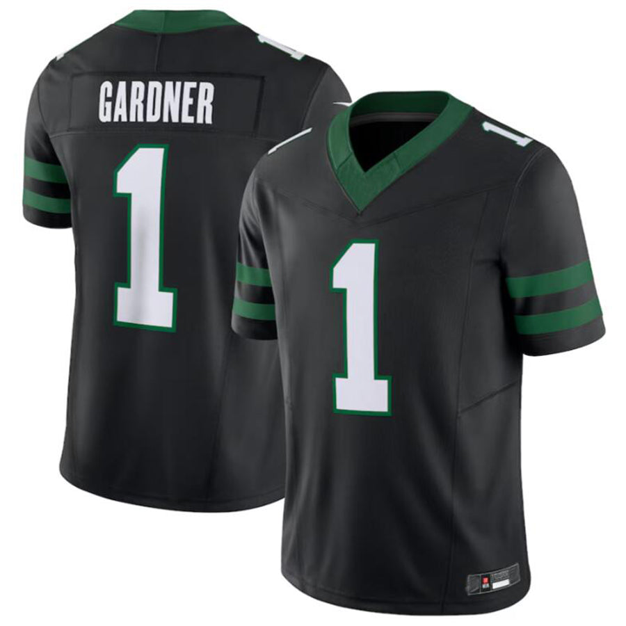 #1 Ahmad Sauce Gardner Player NY.Jets Black Vapor F.U.S.E. Limited Football Jersey
