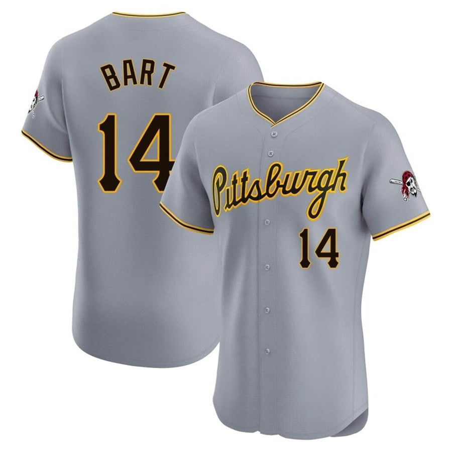 P.Pirates #14 Joey Bart Player Gray Limited Elite Baseball Jerseys