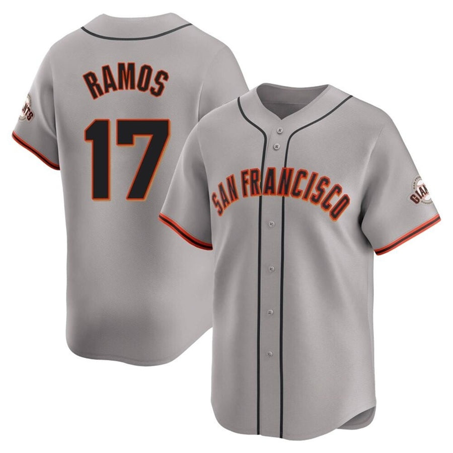 S.Francisco Giants #17 Heliot Ramos Player Gray Limited Baseball Jerseys
