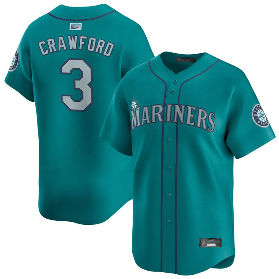 S.Mariners #3 J.P. Crawford Player Navy All Star Game Baseball Jerseys