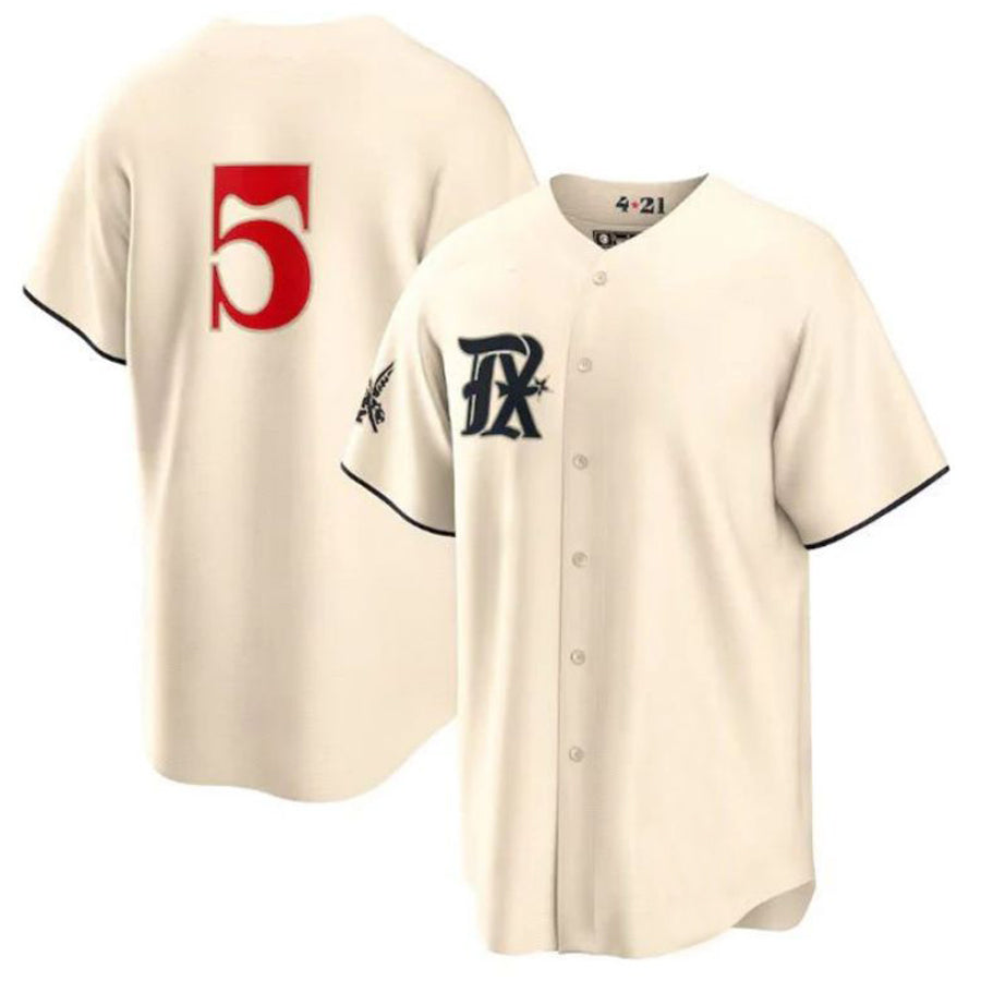 T.Rangers #5 Corey Seager Player Cream City Connect Replica Baseball Jerseys