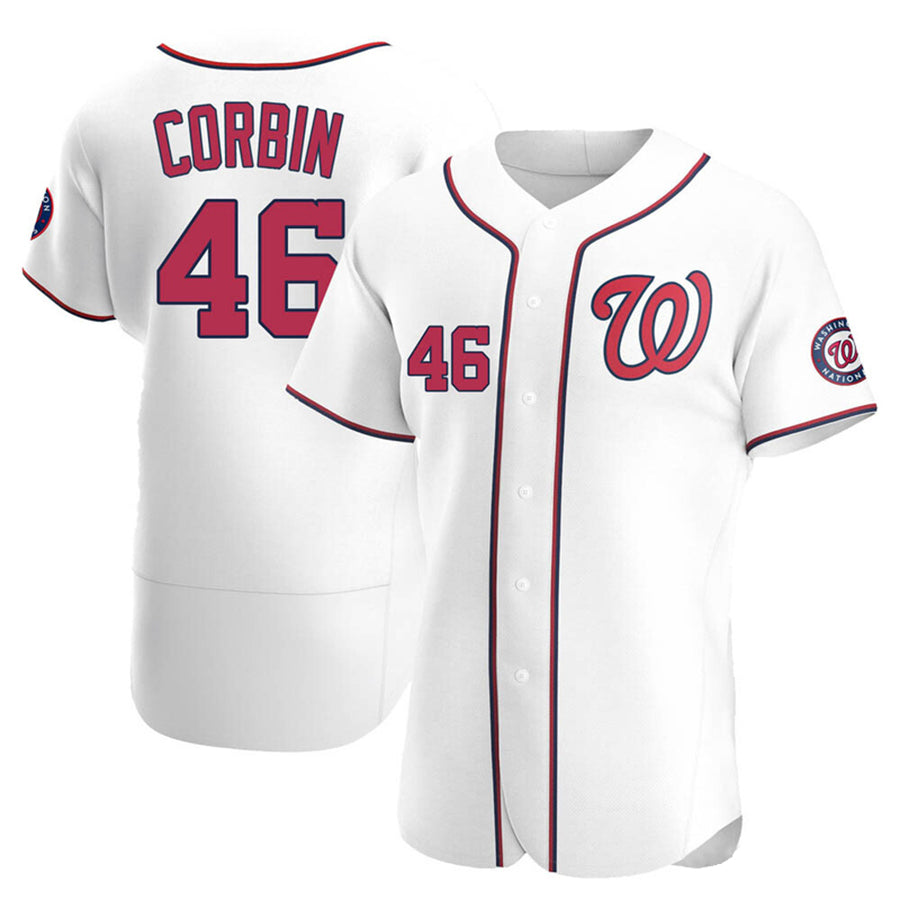 W.Nationals #46 Patrick Corbin Player White Limited Elite Baseball Jerseys